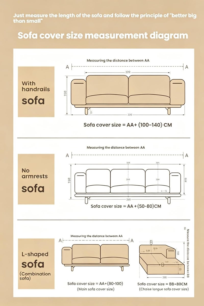 Retro Jacquard Sofa Cover - Cat-Proof & Anti-Scratch Couch Protector Slipcover with Tassels | Universal Fit for 1 2 3 4 Seater L U Sofas | Bohemian Style Sofa Throw (Brown, 180 * 460cm) - Image 4