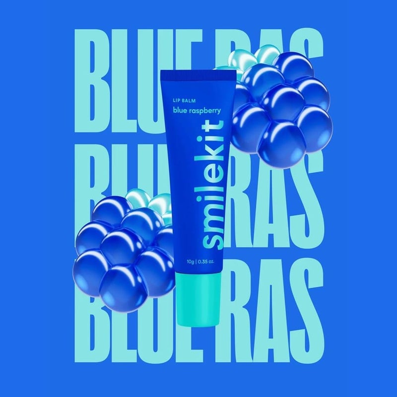 Lip Balm 6 Explosive Flavours Natural Gloss Beauty Zero Tint Flavoured Lip Balm with Natural Oils and Vitamins UK Supplier Blue Raspberry