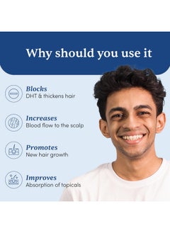 Man Matters Advanced Hair Serum 30Ml | 23% Actives (3% Redensyl, 2% Anagain & 1% Aminexil, Rosemary Leaf Extract) | Reactivates Hair Cells, Improves Hair Density & Promotes Hair Growth | Paraben Free  - Image 2