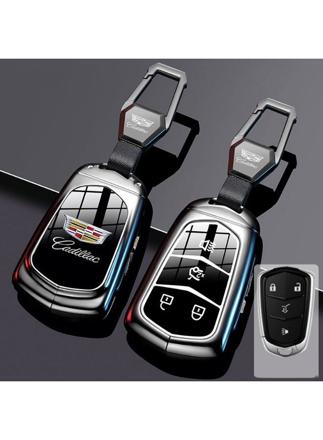 كاديلاك حالة حماية مفتاح السيارة المتقدمة مناسبة لكاديلاك XT5 ، XT6 ، CT6 ، XT4 ، XT ، SCT5 ، ATSL عالية الجودة مفتاح السيارة حالة القشرة المعدنية - Image 1