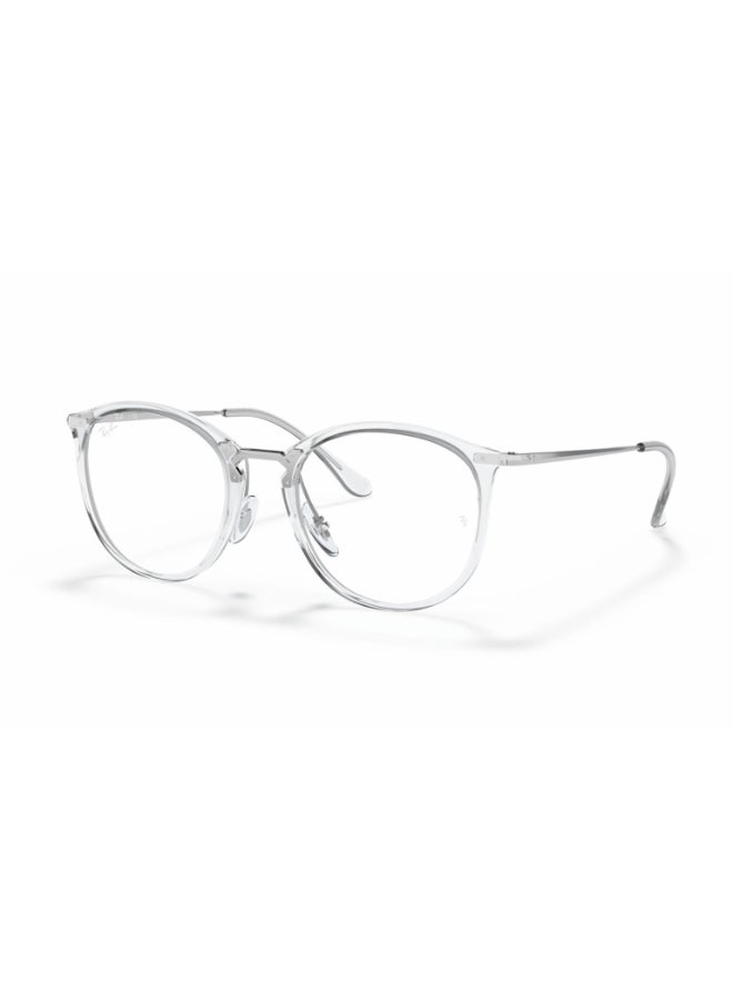 Ray-Ban Unisex Unisex Round Shape Plastic Eyeglass Frames 2001 - Lens Size: 49 Mm - Transparent - Image 1