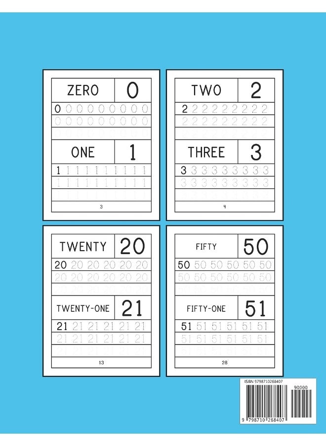 Tracing Numbers (1-100) for Preschoolers and Kids Ages 3-5: Number Writing Practice Book - (Math Activity Book)  - Image 2