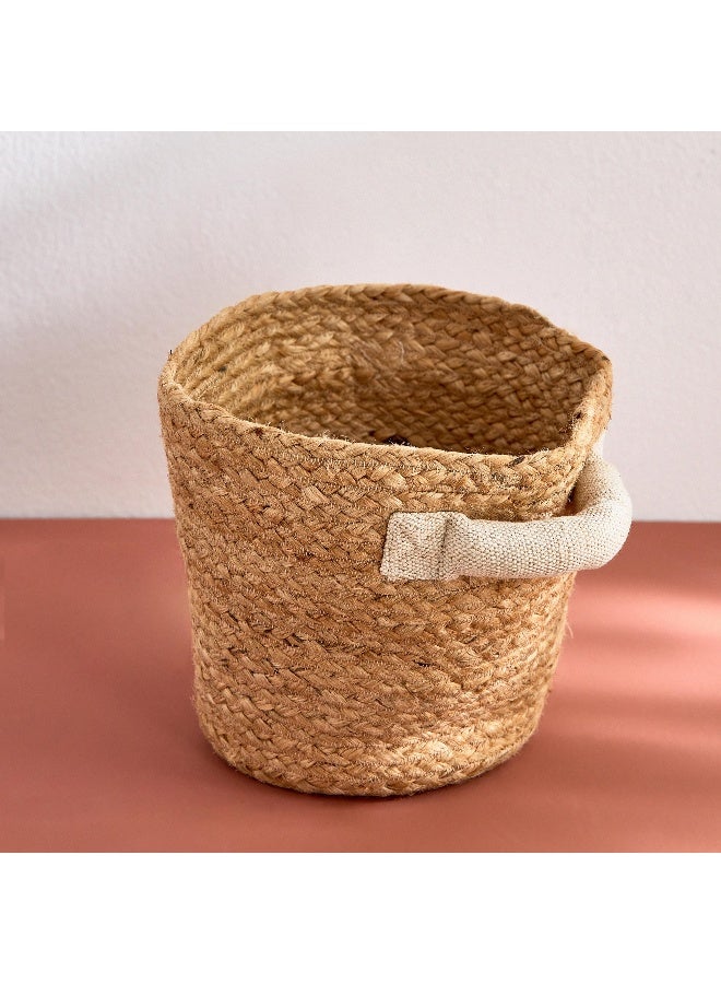 Home Box Bella Jute Mora Pot Cover with Juco Handle - 21x21x19 cm - Image 2