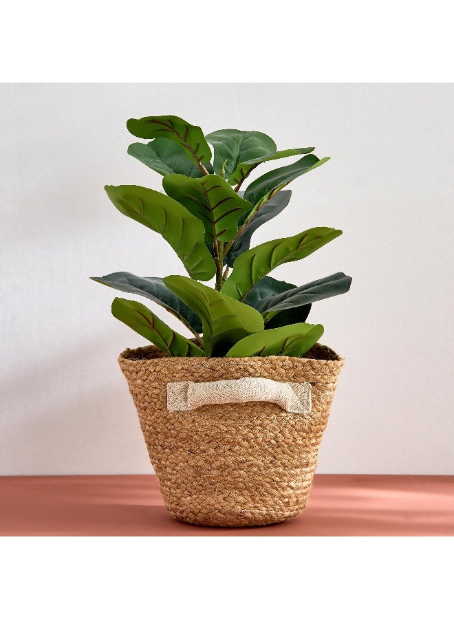 Home Box Bella Jute Mora Pot Cover with Juco Handle - 21x21x19 cm - Image 1