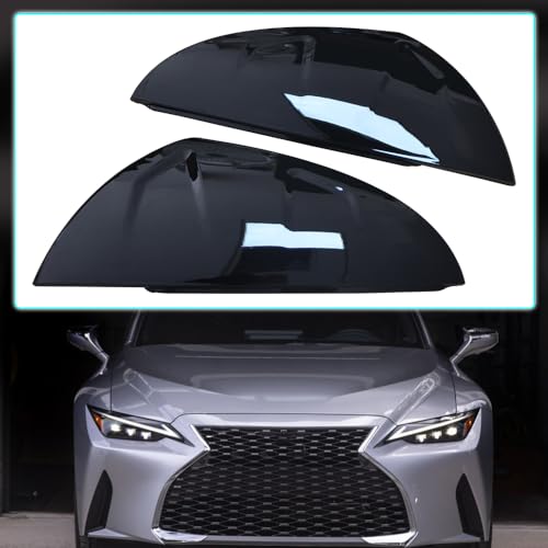 Mactoom Mirror Caps Covers Compatible with Lexus Is300/Is350/IS500 2021-2023 All Models Side Door Rearview Mirror Cap Trim Accessories (Gloss Black) - Image 2