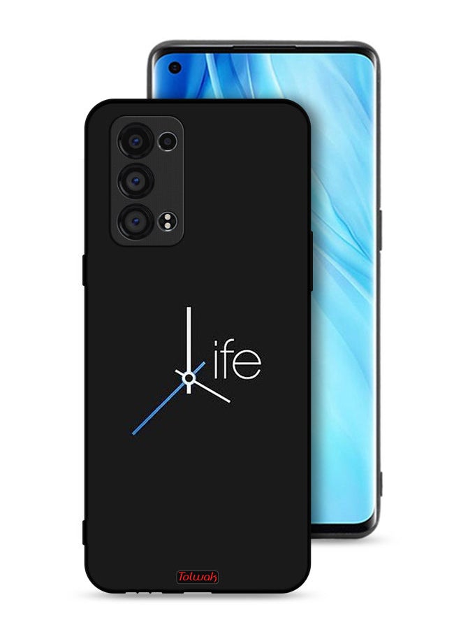 Tolwak Oppo Reno6 Pro 5G (Snapdragon) Protective Case Cover Life Clock  - Image 1