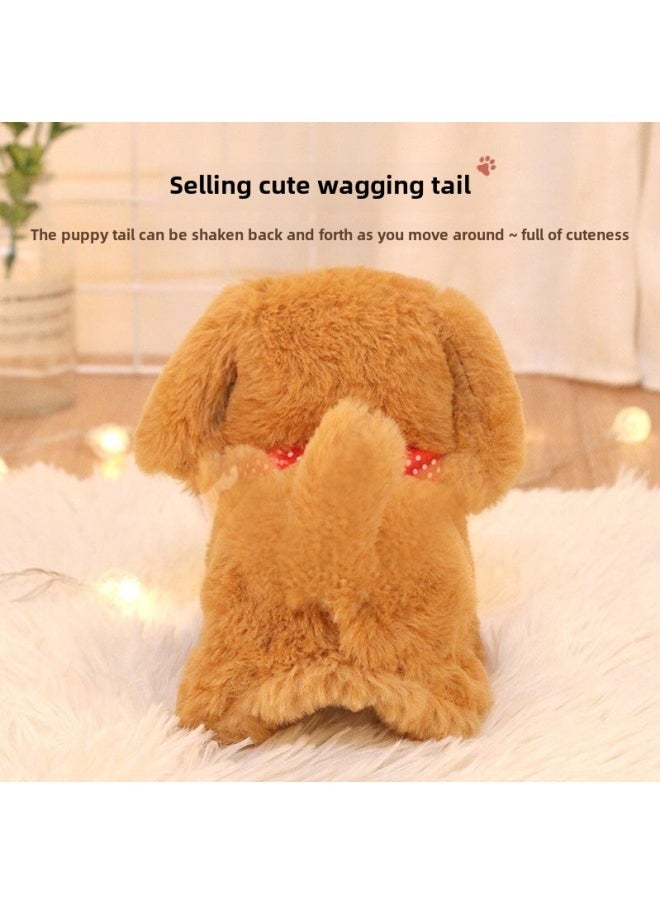 Children's Toy Dog Walking Can Call Simulation Electric Plush Puppy Can Sound Intelligent Pet Dog Girl Gift-Color:Electric  With Battery  - Image 5