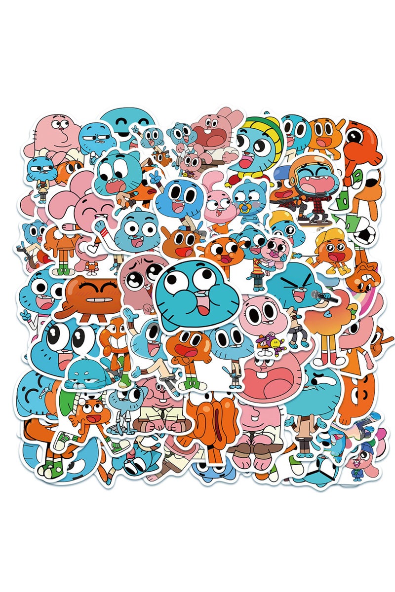 erorex 50Pcs 50Pcs Cute The Amazing World of Gumball Stickers Harajuku Girl DIY Skateboard Motorcycle Sui