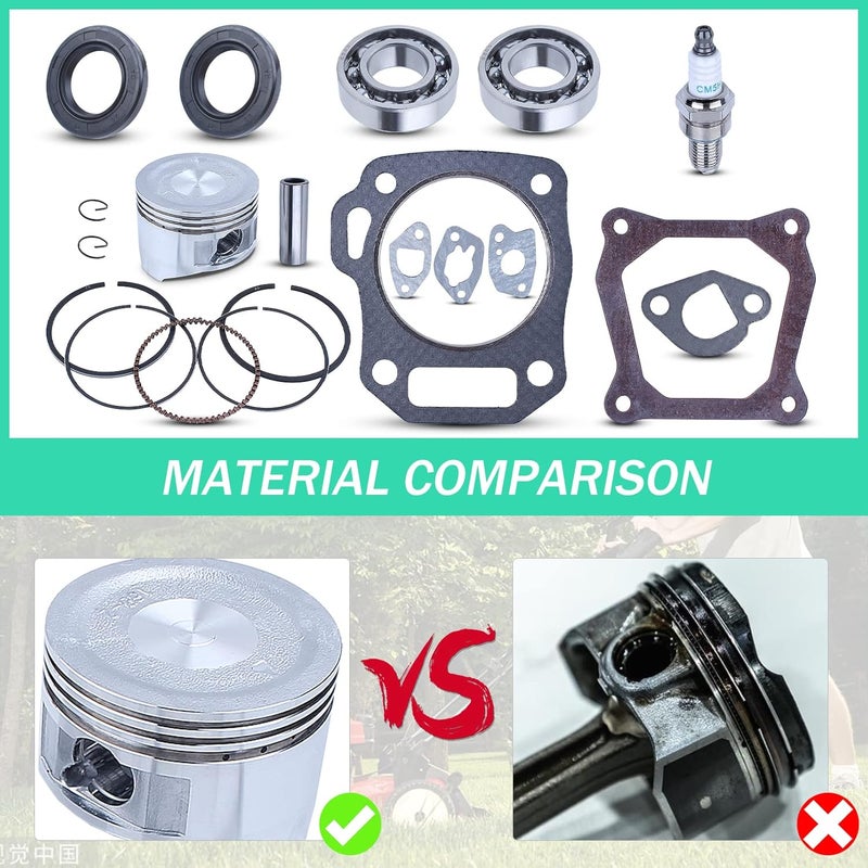Adefol Cylinder Head Pistion Kit Crankshaft Bearing Oil Seal Rebuild Gasket for Honda GX160 GX200 5.5hp 6.5HP Engine - Image 4