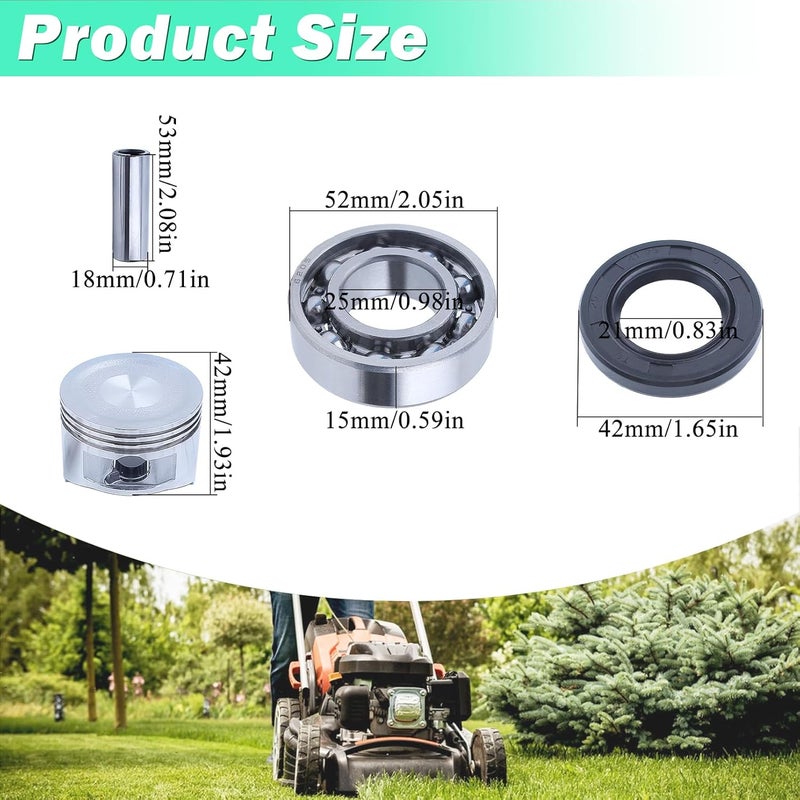 Adefol Cylinder Head Pistion Kit Crankshaft Bearing Oil Seal Rebuild Gasket for Honda GX160 GX200 5.5hp 6.5HP Engine - Image 3
