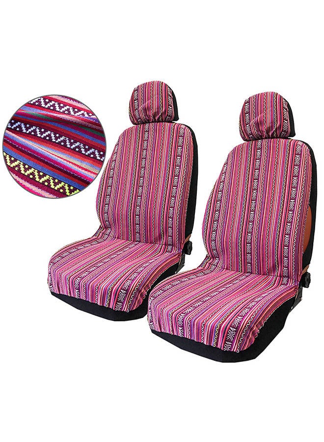 NIBEMINENT 4-Piece Universal Double Front Seat Covers - Image 1