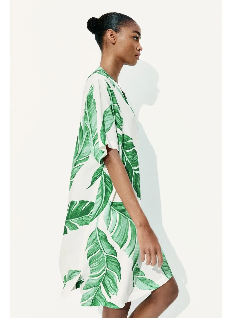 اتش اند ام Viscose tunic dress