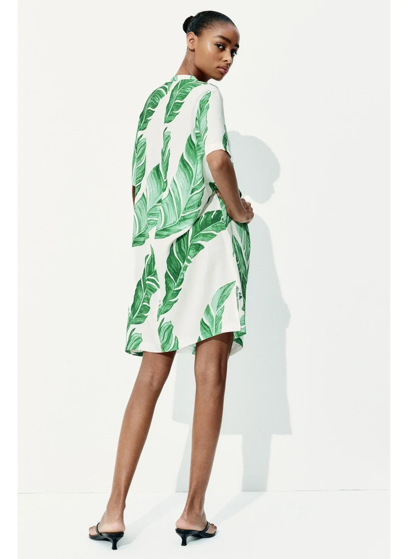 اتش اند ام Viscose tunic dress