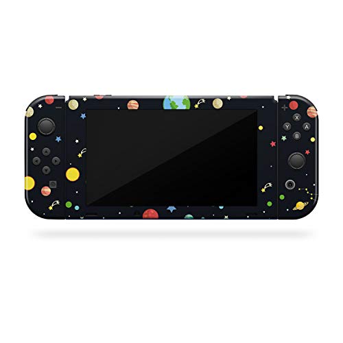 Tacky Design Galaxy Skin Compatible with Nintendo Switch Skin Wrap Cover, Planets Black Skin for Nintendo Switch Stickers, Premium Vinyl 3M Full Wrap Decal, Compatible with Joy-Con, Console, Dock - Image 3