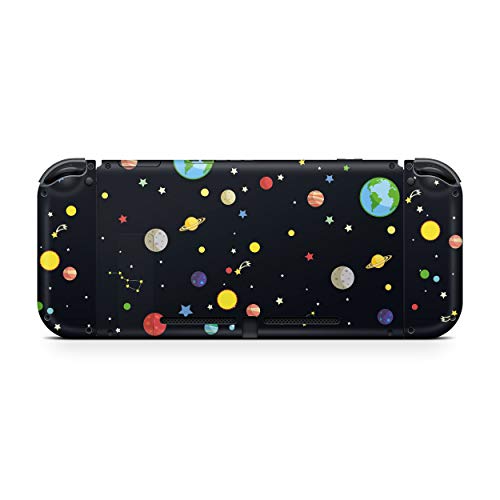 Tacky Design Galaxy Skin Compatible with Nintendo Switch Skin Wrap Cover, Planets Black Skin for Nintendo Switch Stickers, Premium Vinyl 3M Full Wrap Decal, Compatible with Joy-Con, Console, Dock - Image 4