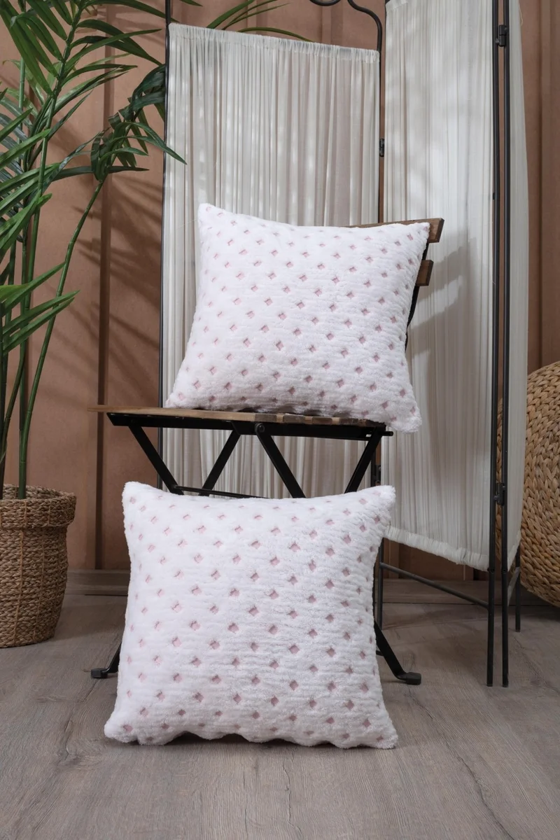 Tabu Home Dotted Pink Soft Single Throw Pillow Case 43 x 43