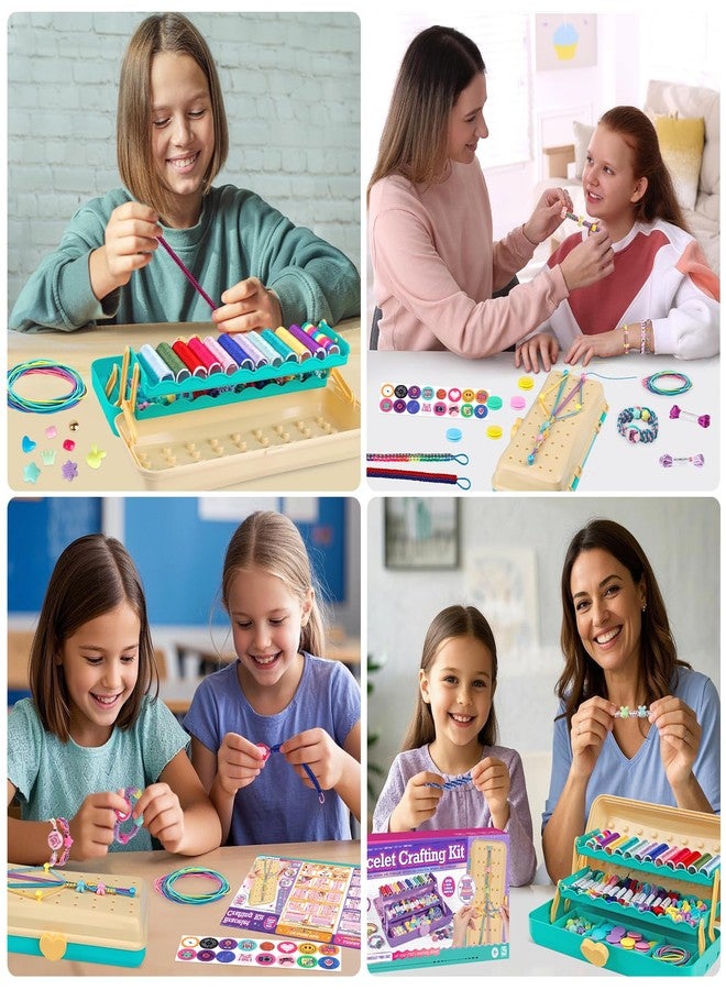 TingingYuli Friendship Bracelet Making Kit with Storage Box,DIY String Bracelet Arts and Craft for Girls Aged 8-12,Kids' Travel Activity Toy Set,Easter Birthday Gifts for Ages 6 7 8 9 10 11 12 Year Old Blue - Image 4