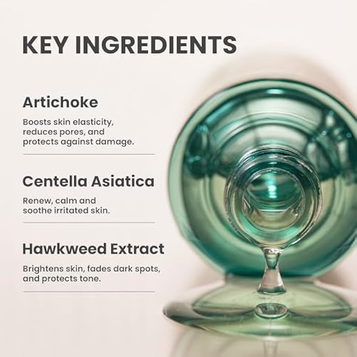 AXIS-Y Artichoke Intensive Skin Barrier Ampoule - Face Moisturizer Dark Spot Corrector Centella Ampoule - Vegan Korean Skin Care Facial Serum for All Skin Types - 1.01 fl. oz. - Image 3