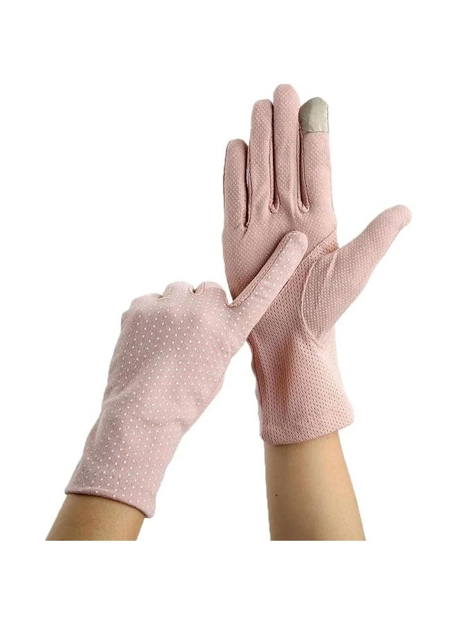 Women UV Protection Summer Gloves – Anti-Slip Silicone Touch Screen for Driving & Outdoor Sports - Image 1