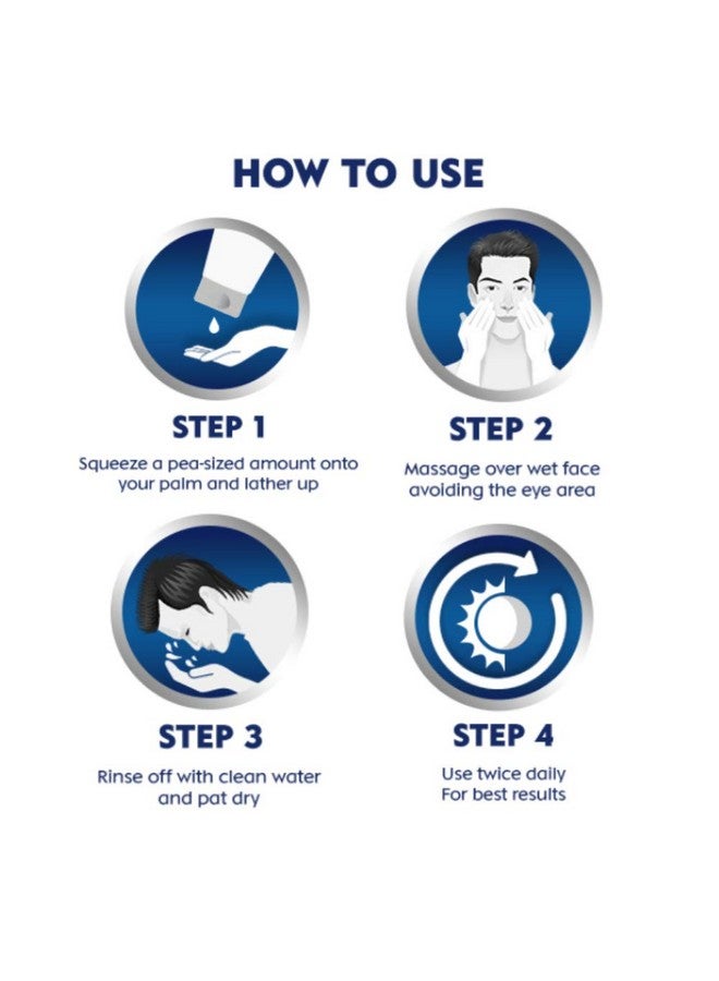 Nivea غسول وجه نيفيا للرجال، تقليل البقع الداكنة، لبشرة نظيفة وواضحة مع تأثير 10x من فيتامين C، 50 جرام - Image 4