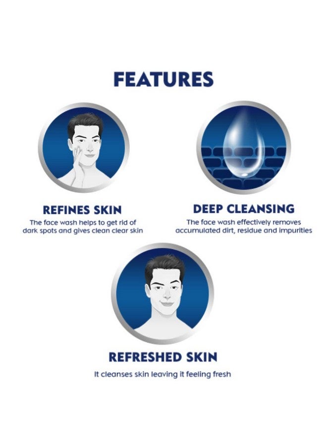 Nivea غسول وجه نيفيا للرجال، تقليل البقع الداكنة، لبشرة نظيفة وواضحة مع تأثير 10x من فيتامين C، 50 جرام - Image 3