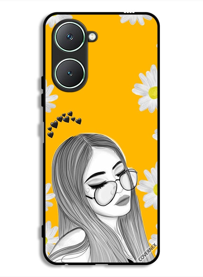 Covernex Vivo Y18i 4G Protective Case Cover Glasses Girl Art - Image 1