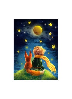 هاسذيب طقم الرسم الماسي HASTHIP®، 12 × 16 بوصة طقم الرسم الماسي 5D The Little Prince and Wolf للكبار والصغار، مناسب جدًا للترفيه المنزلي وتزيين الجدران، هدية للأطفال والكبار  - Image 1