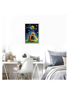 هاسذيب طقم الرسم الماسي HASTHIP®، 12 × 16 بوصة طقم الرسم الماسي 5D The Little Prince and Wolf للكبار والصغار، مناسب جدًا للترفيه المنزلي وتزيين الجدران، هدية للأطفال والكبار  - Image 3