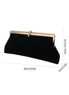 Women's Velvet Material Evening Party Clutch Bag, Ladies Designer Chain Banquet Package Handbag Tote Bags Shoulder Bag, Casual Crossbody Bag Satchel Bag Side Bag Carry Bag for College Students(Black) - pzsku/ZDE412884E92FF9817ADDZ/45/_/1728206538/34058fd2-cf4c-4b3a-950b-8d306e515c7e