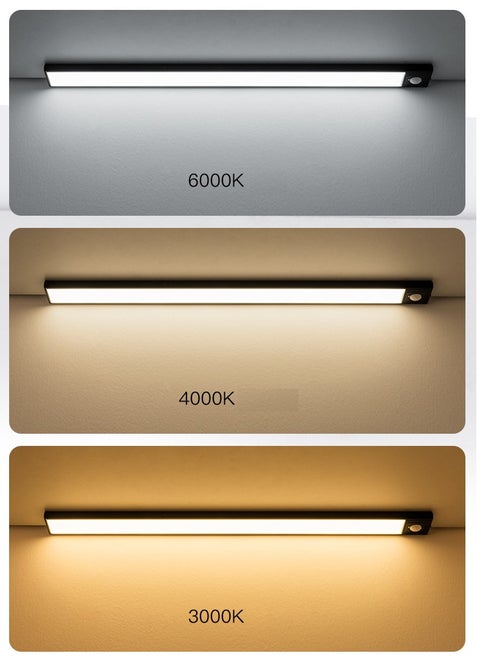 Three Color Dimming LED Rechargeable Wireless Wiring Free Body Sensor Light