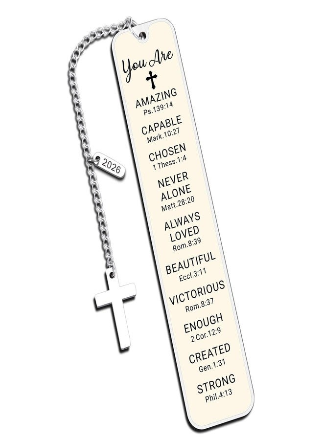 Aeonovs First Communion Gift for Girls, Easter Basket Stuffers for Girls, Catholic Baptism Gifts for Women, Bible Bookmark, Christian Bookmark for Women, Confirmation Gift - Image 1