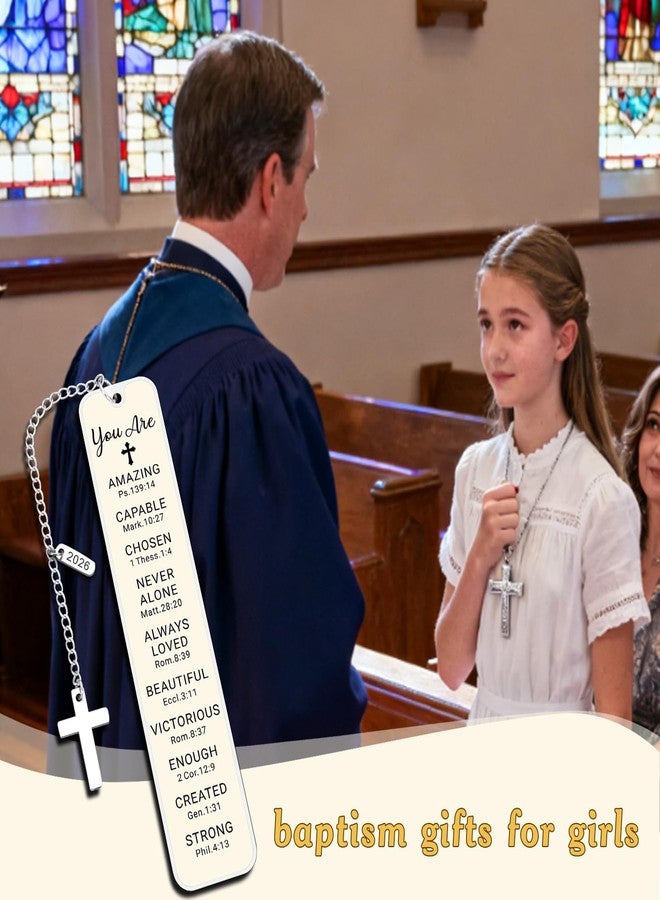 Aeonovs First Communion Gift for Girls, Easter Basket Stuffers for Girls, Catholic Baptism Gifts for Women, Bible Bookmark, Christian Bookmark for Women, Confirmation Gift - Image 2