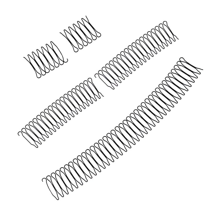 U Shape Hair Finishing Comb Pins Mini Bangs Holder Styling Tool Black 64 - Image 1