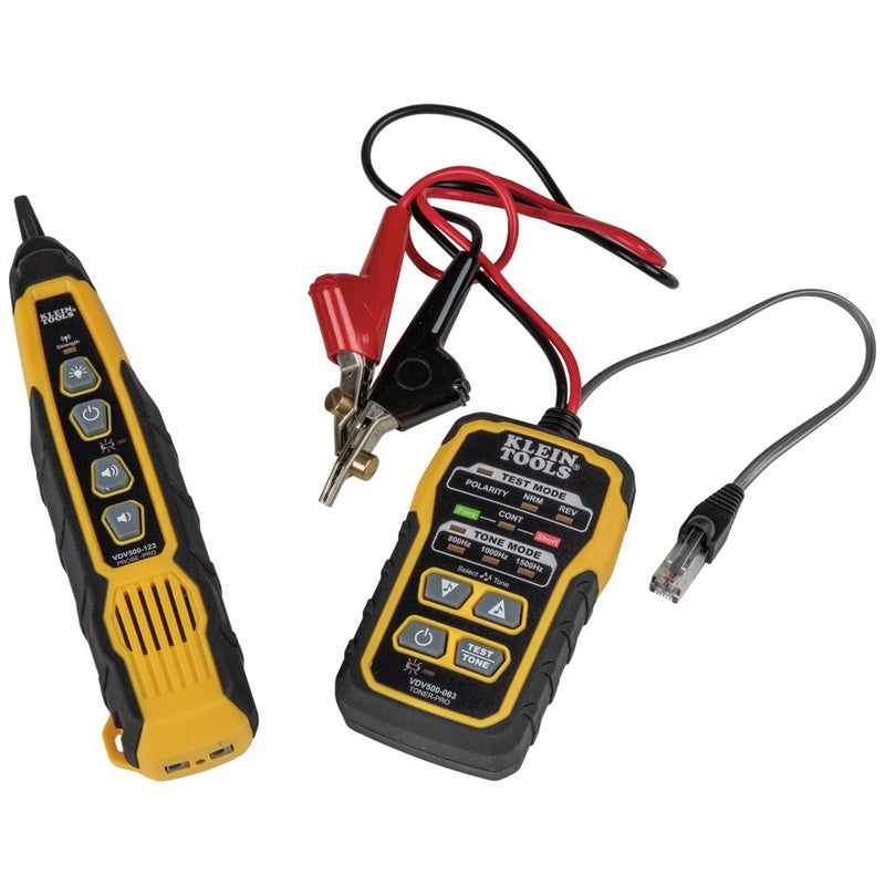 Klein Tools VDV500-820 Wire Tracer Tone Generator and Probe Kit Continuity Tester for Ethernet, Telephone, Speaker, Coax, Video, and Data Cables, RJ45, RJ11, RJ12 - Image 1