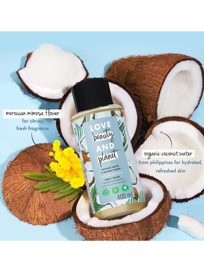 Love Beauty & Planet Coconut Water & Mimosa Flower Hydrating Body WashINatural Shower Gel for Soft Skin,200ml - pzsku/ZDE41430DAF571E5EB4C3Z/45/_/1739789296/d2801a05-77f0-4d80-896a-0822ee5dd67b