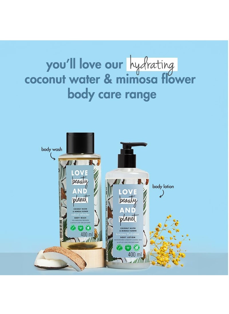 Love Beauty & Planet Coconut Water & Mimosa Flower Hydrating Body WashINatural Shower Gel for Soft Skin,200ml - pzsku/ZDE41430DAF571E5EB4C3Z/45/_/1739789307/bf35250a-f1a2-4e72-8924-6262e1ae40d3