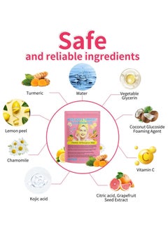 Jaysuing 60Pcs Kojic Acid & Turmeric Cleansing Pads For Dark Spots | Turmeric Kojic Acid Cleansing Pads Helps Balance Skin Oil & Water, Fade Spot, Remove Excess Keratin, Clean Oil Refines Pores  - Image 3