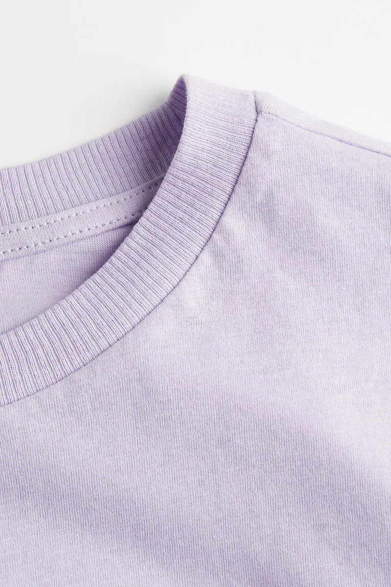 H&M Cropped printed T-shirt