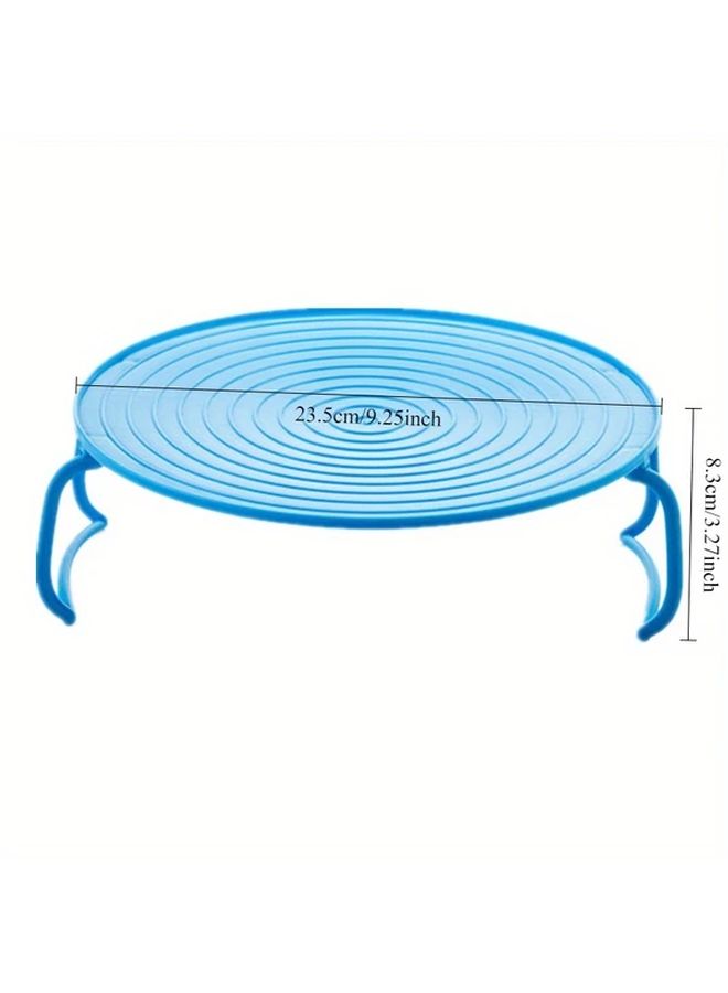 Microwave Safe Multi Functional Double Layer Steaming Tray With Handles Random Color 1 Pc - Image 4