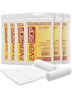 Ever Ready First Aid Ever Ready First Aid EverStop First Aid Blood Stopper Compress Multi-Purpose Wound and Trauma Dressing- 6 Pack 