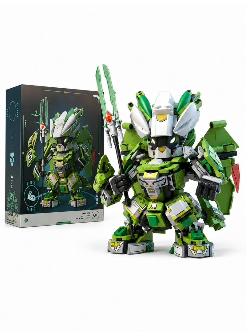 ELLEGLAM 2-in-1 Robot Building Set, Transforming Mecha Robot & Serpent Beast Toy with Movable Joints, Detachable Weapon, Ages 7+ - Image 1