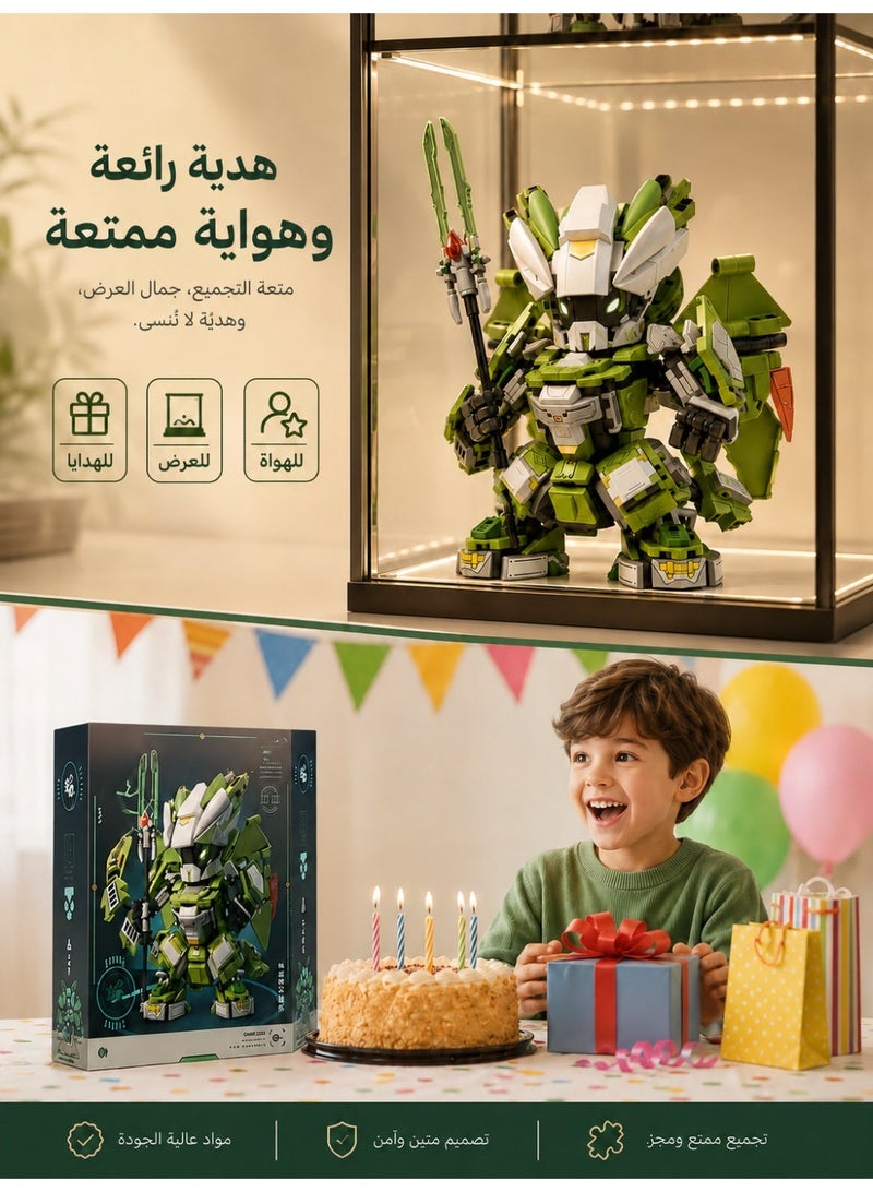 ELLEGLAM 2-in-1 Robot Building Set, Transforming Mecha Robot & Serpent Beast Toy with Movable Joints, Detachable Weapon, Ages 7+ - Image 5