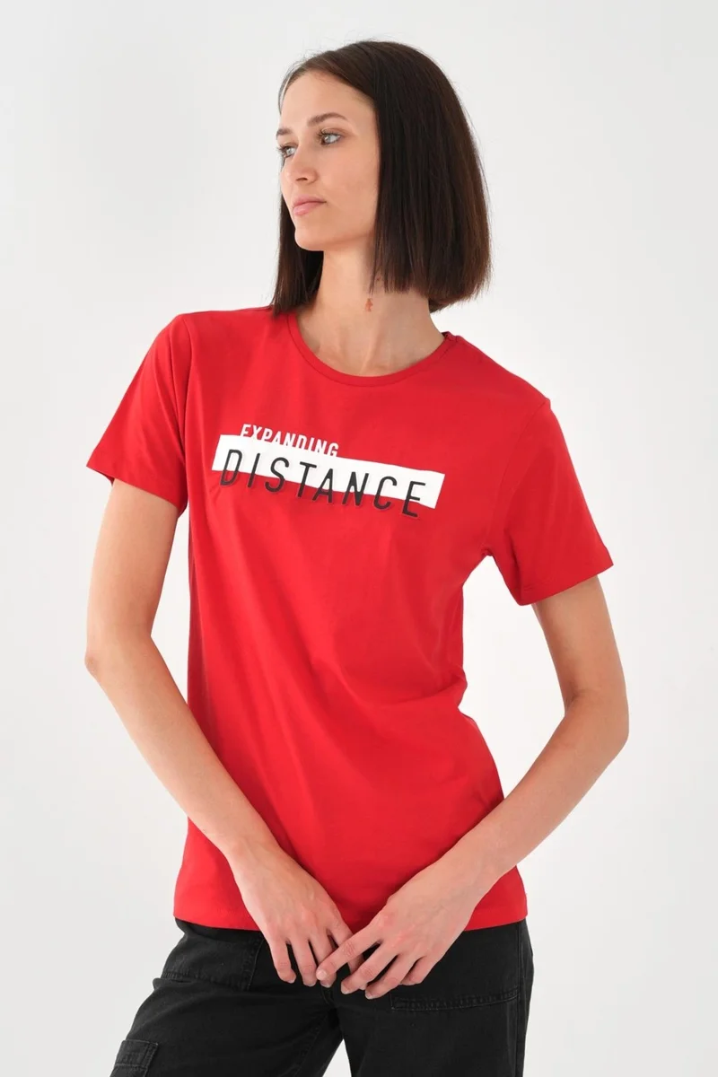 الكسندر جاردي Alexandergardi Printed T-Shirt, Red (E21-UN)