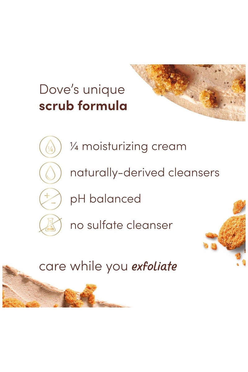 Dove Body Scrub ( brown sugar & coconut butter) 425gm - Image 4