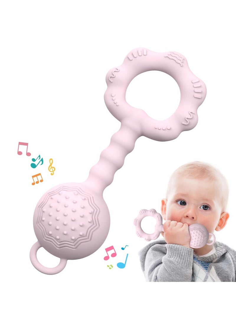 LEFAFA Baby Teething Toys, Food Grade Silicone Teethers for Babies 6-12 Months, Baby Rattles 0-6 Months, BPA Free Baby Chew Toys for Soothing Sore Gums and Keeps Little Ones Entertained - Image 1