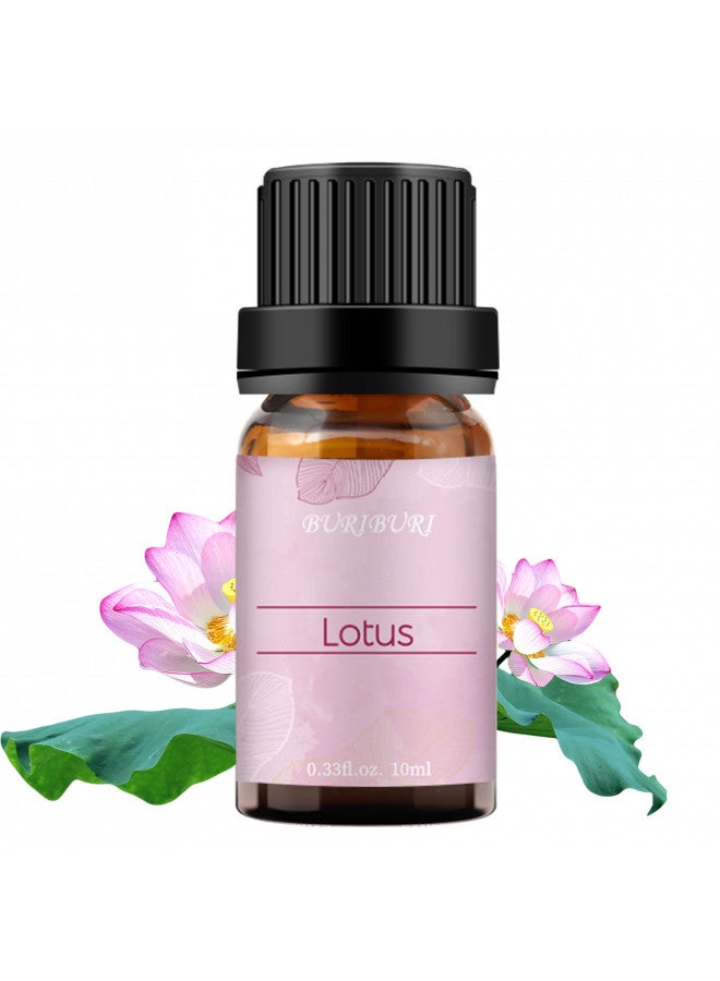 BURIBURI BURIBURI Lotus Essential Oil 100% Pure, Undiluted, Natural, Organic Aromatherapy Lotus Oils 10ML for Diffuser Soap Candle Making Home  - Image 1