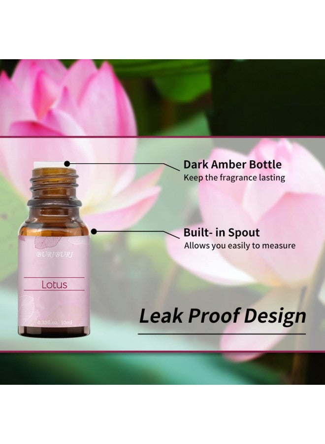 BURIBURI BURIBURI Lotus Essential Oil 100% Pure, Undiluted, Natural, Organic Aromatherapy Lotus Oils 10ML for Diffuser Soap Candle Making Home  - Image 3