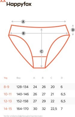 Happyfox Cotton Young Girl's Panties Set of 5 Lycra Slip Basic  - Image 4