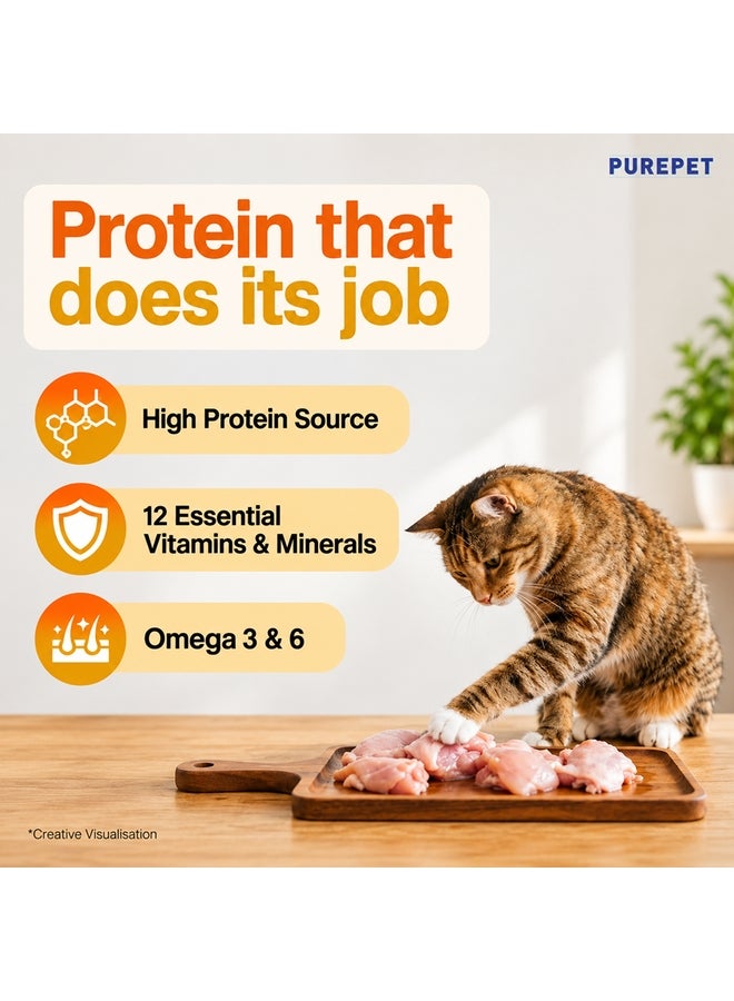 PUREPET Dry Cat Food  Real Chicken - Image 4