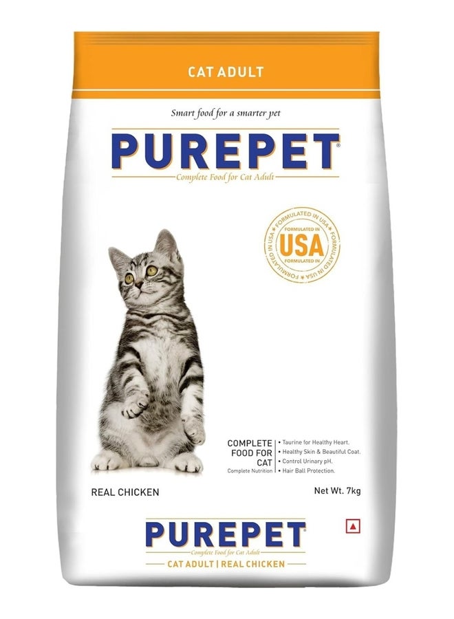PUREPET Dry Cat Food  Real Chicken - Image 1